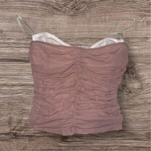 Ruched Mauve Camisole Top